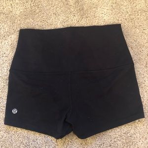 Lululemon high waisted yoga shorts